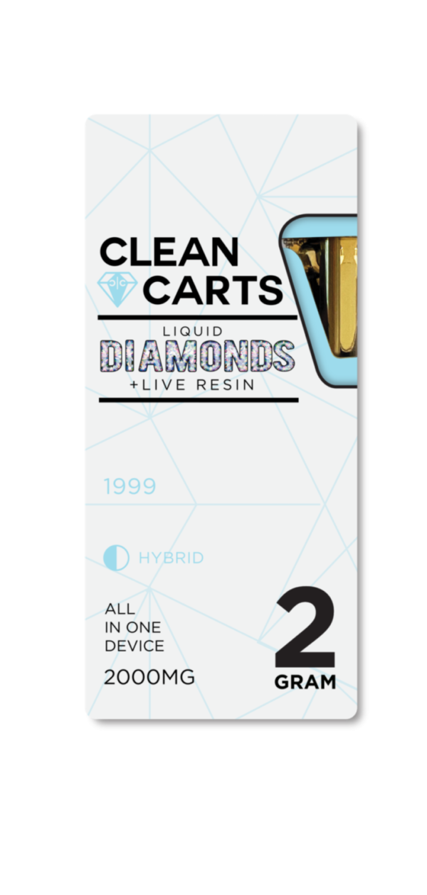 1991 Clean carts 2g liquid diamonds + live resin